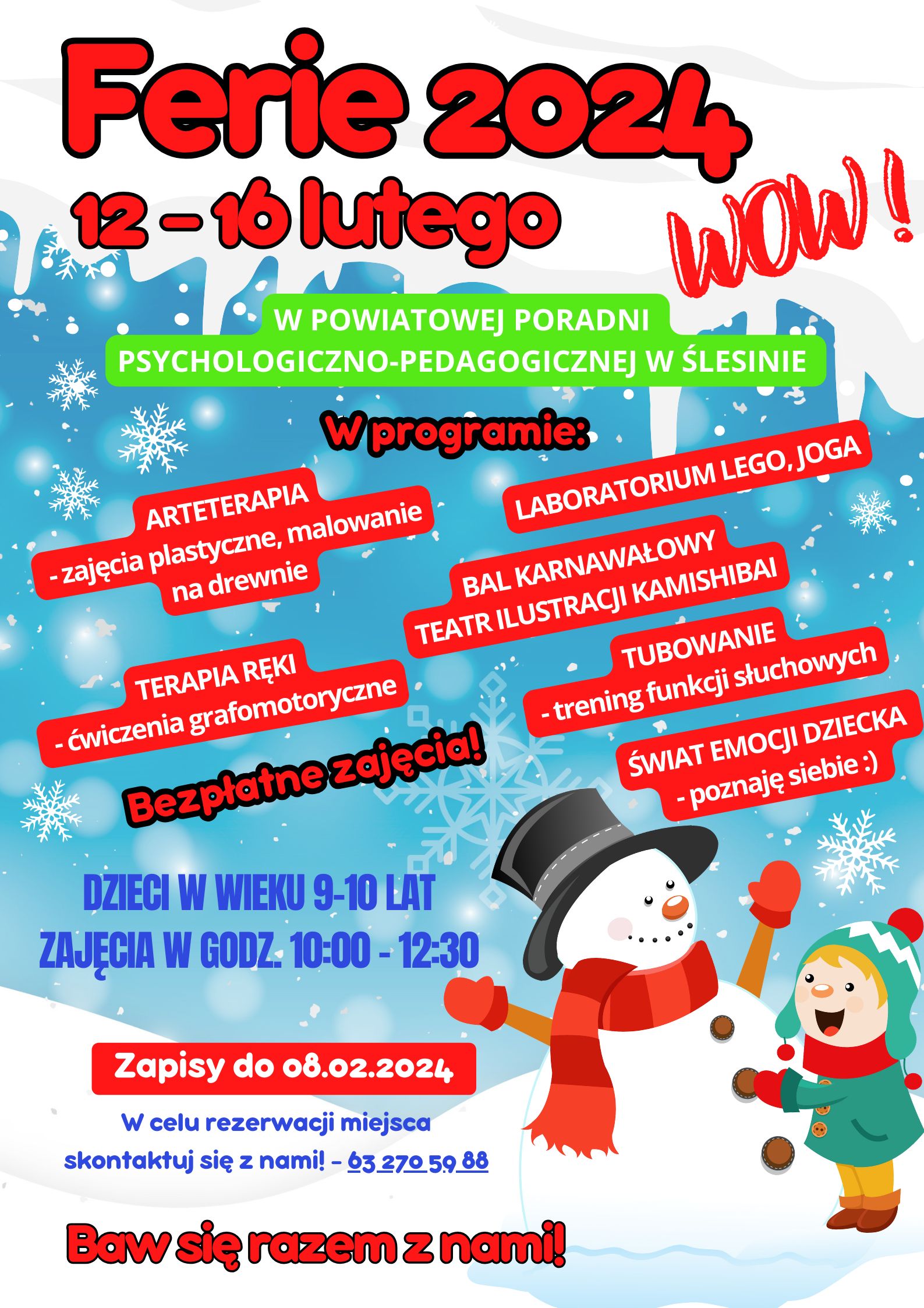 ok. Plakat Ferie 2024 wynik